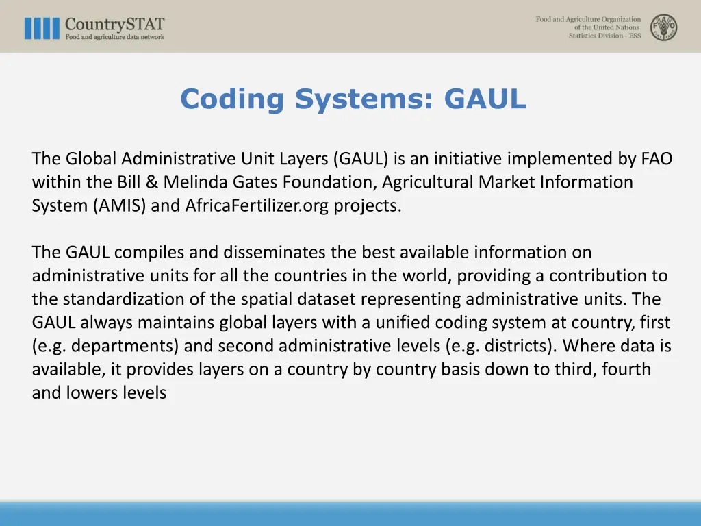 coding systems gaul