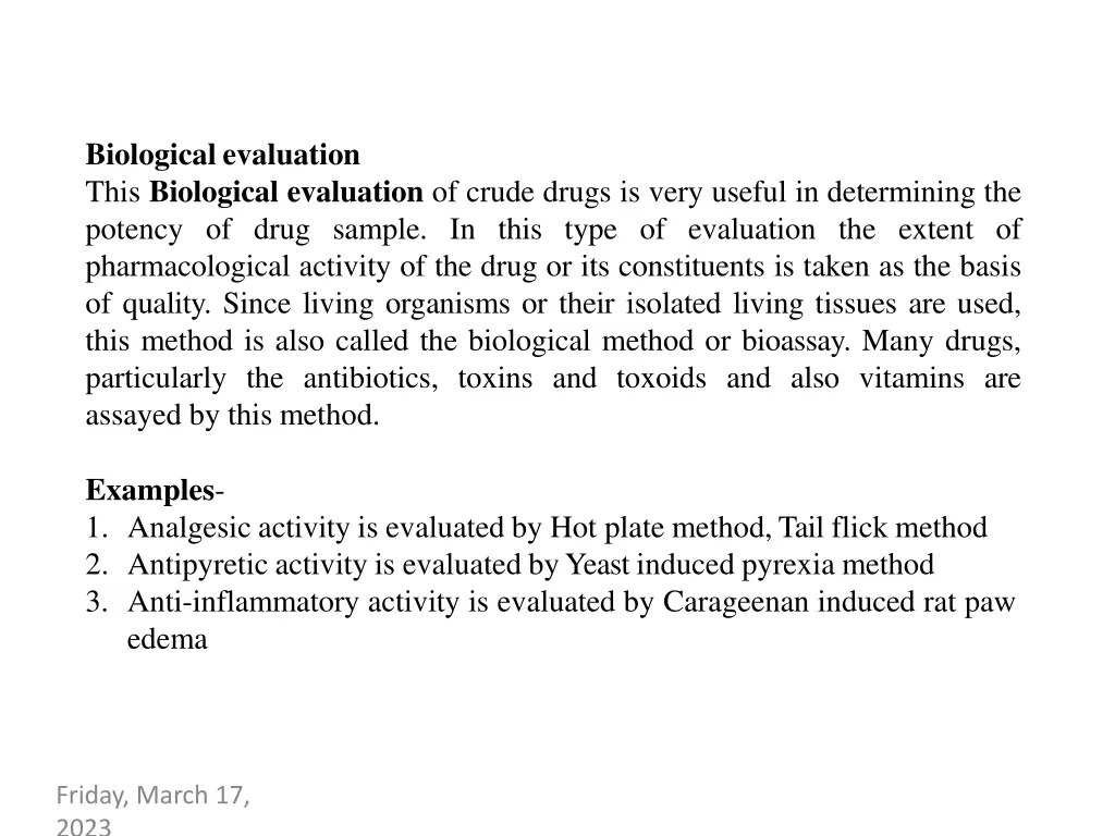 biologicalevaluation this biological evaluation