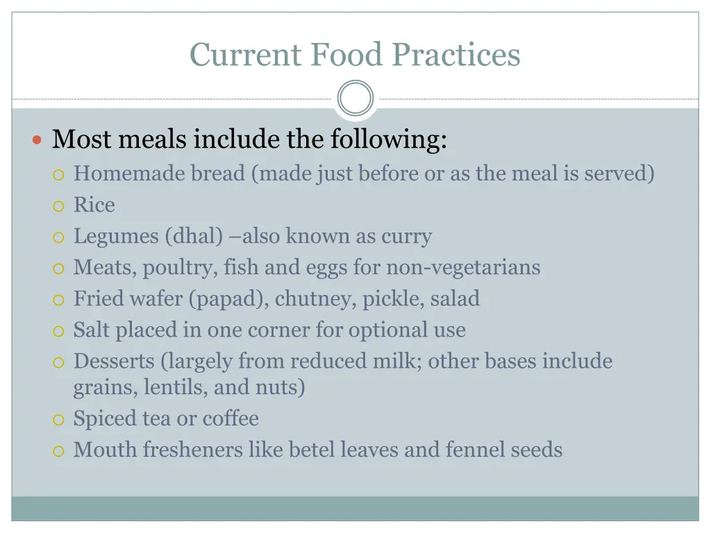 current food practices 3