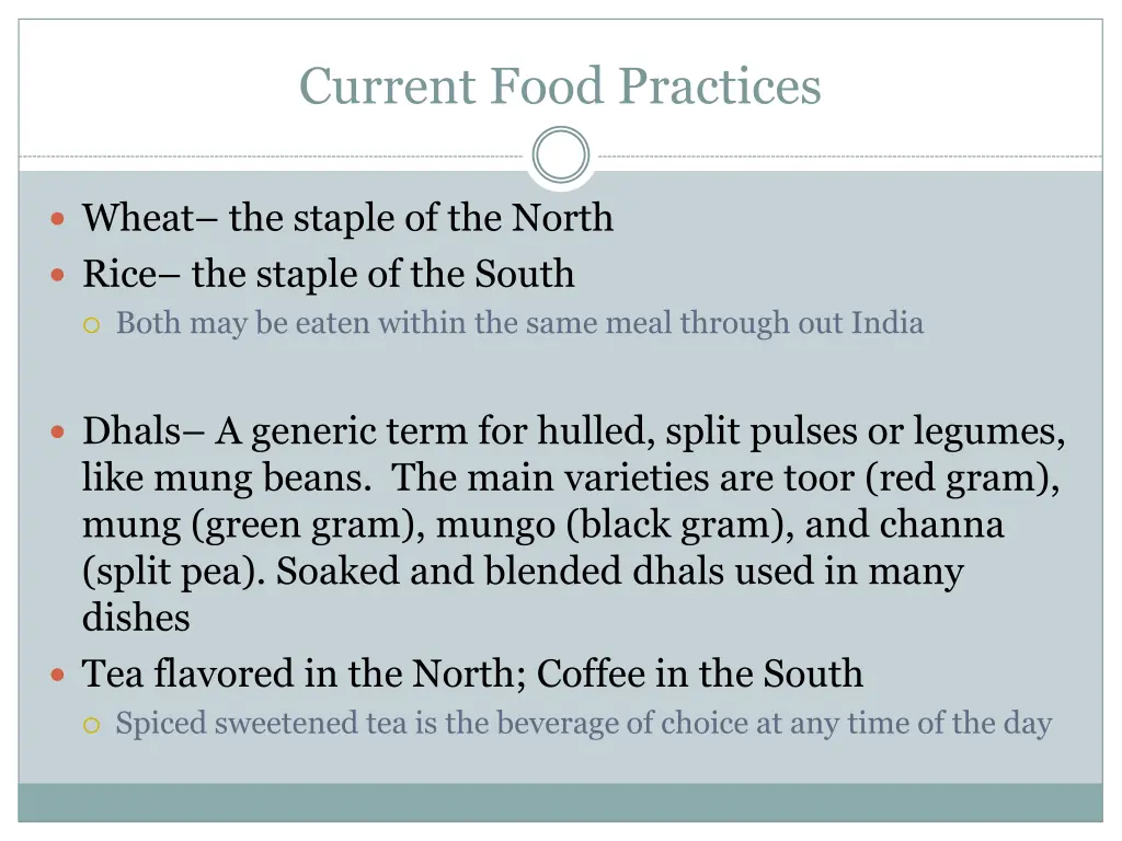 current food practices 5