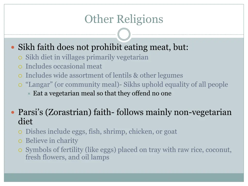 other religions