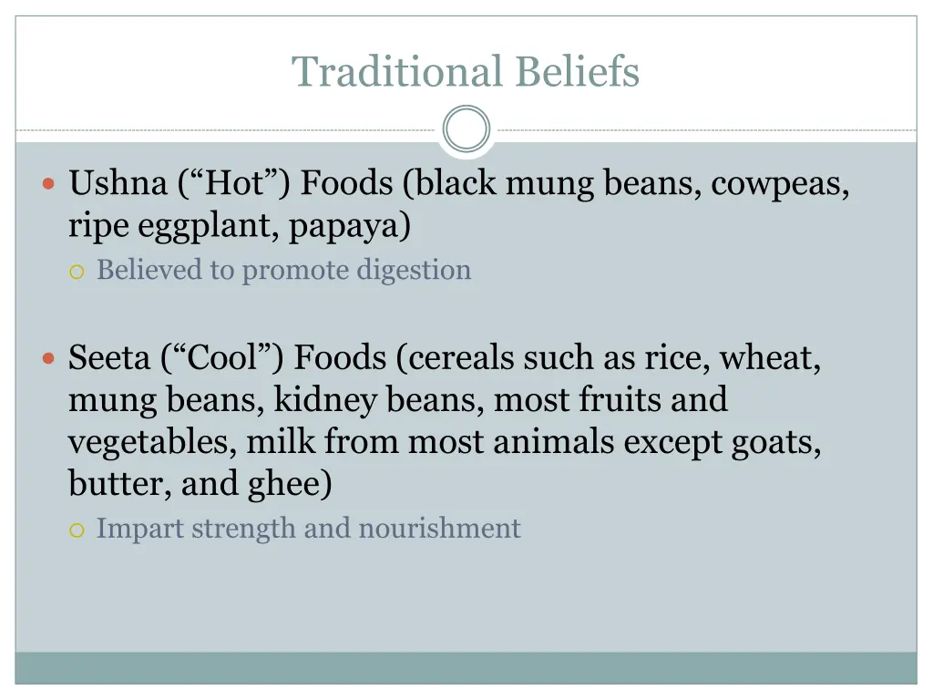 traditional beliefs 5