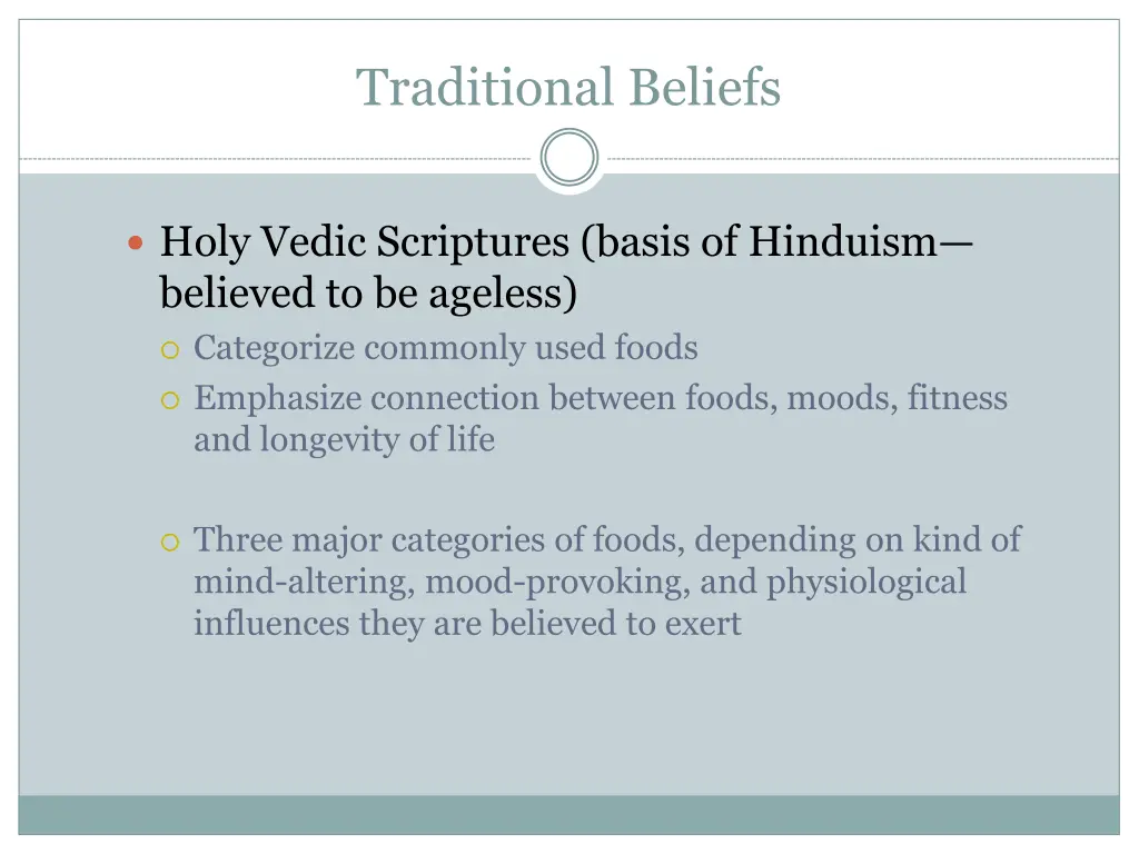 traditional beliefs