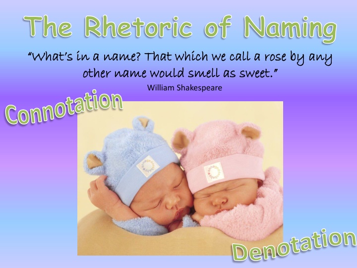 the rhetoric of naming what s in a name that