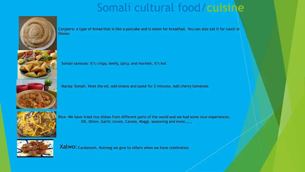 somali cultural food cuisine