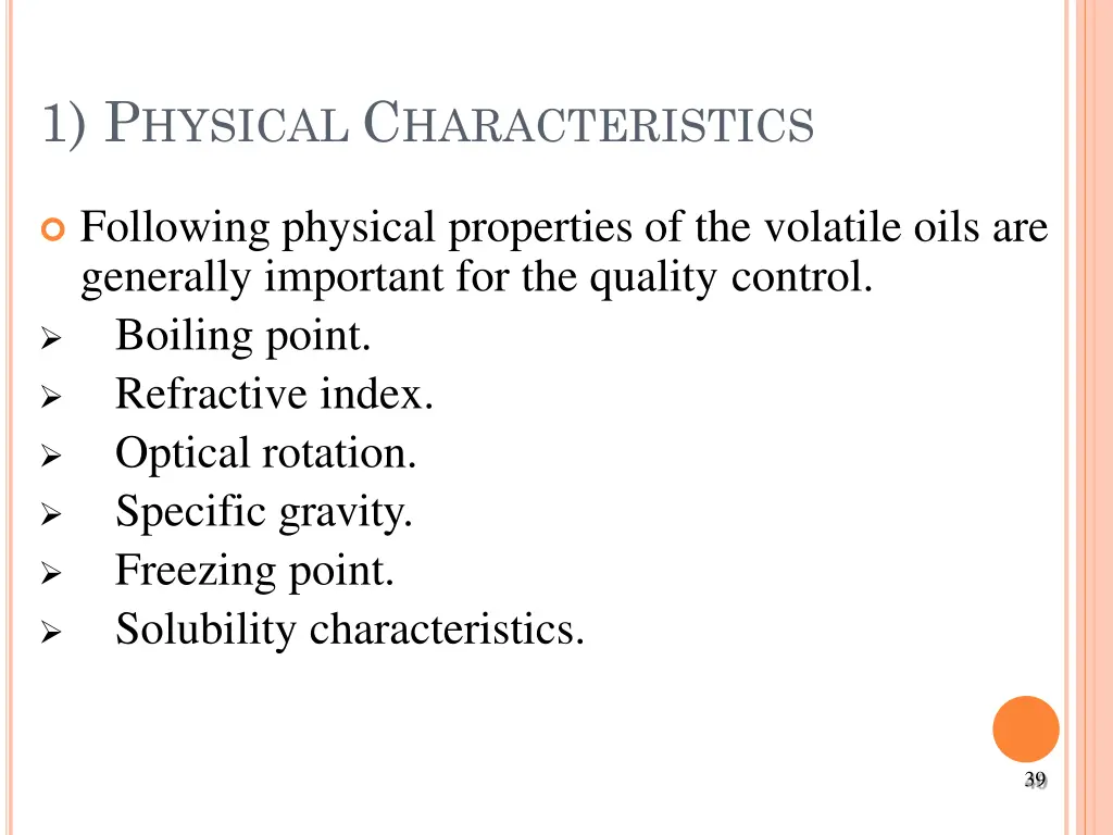 1 p hysical c haracteristics