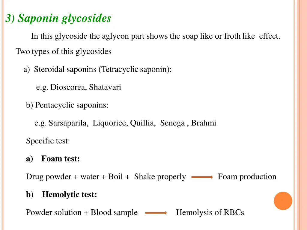 3 saponin glycosides