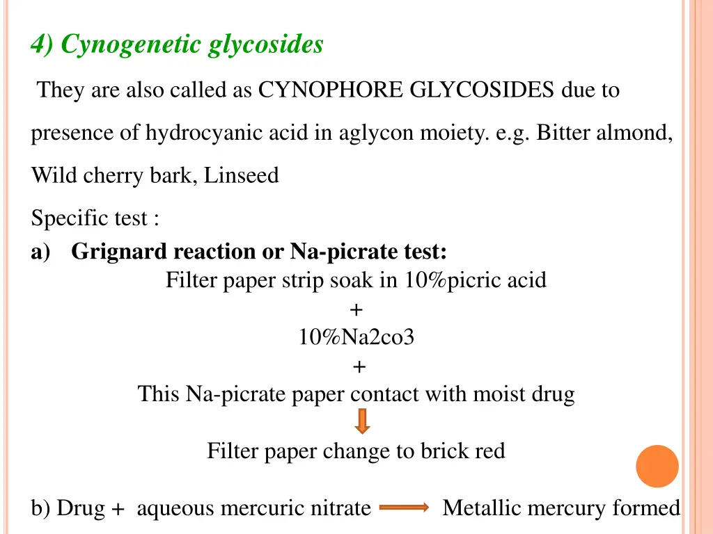 4 cynogenetic glycosides