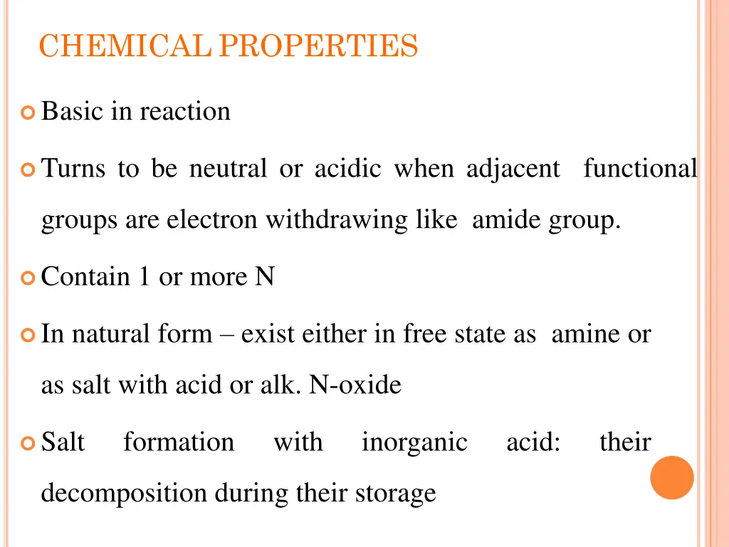 chemical properties