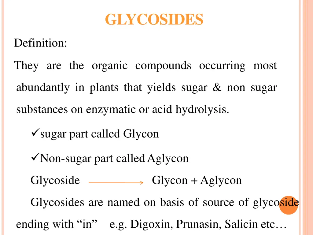 glycosides