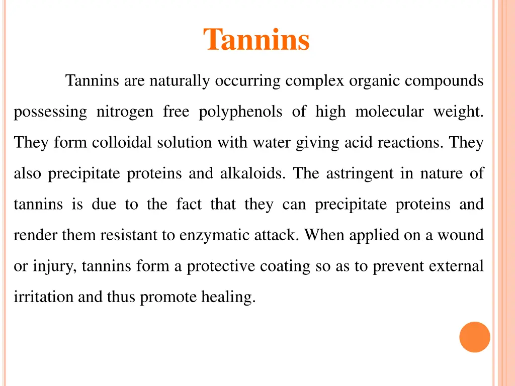 tannins