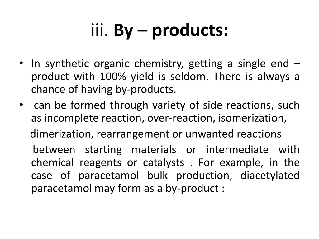 iii by products