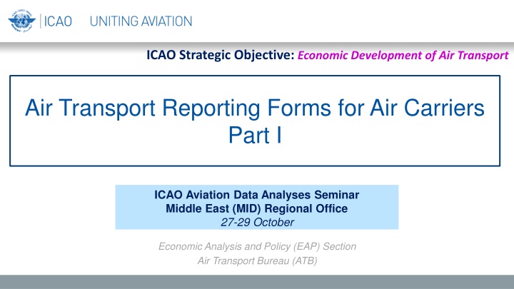 icao strategic objective economic development