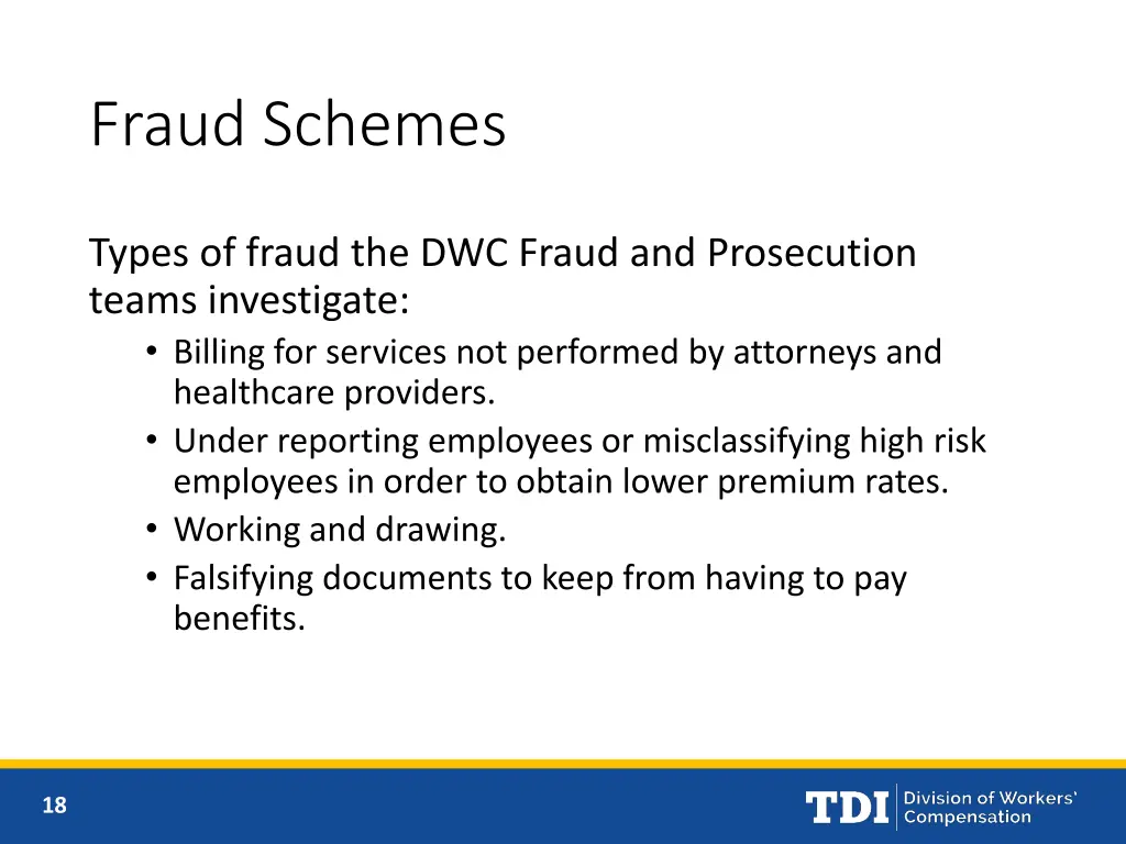 fraud schemes