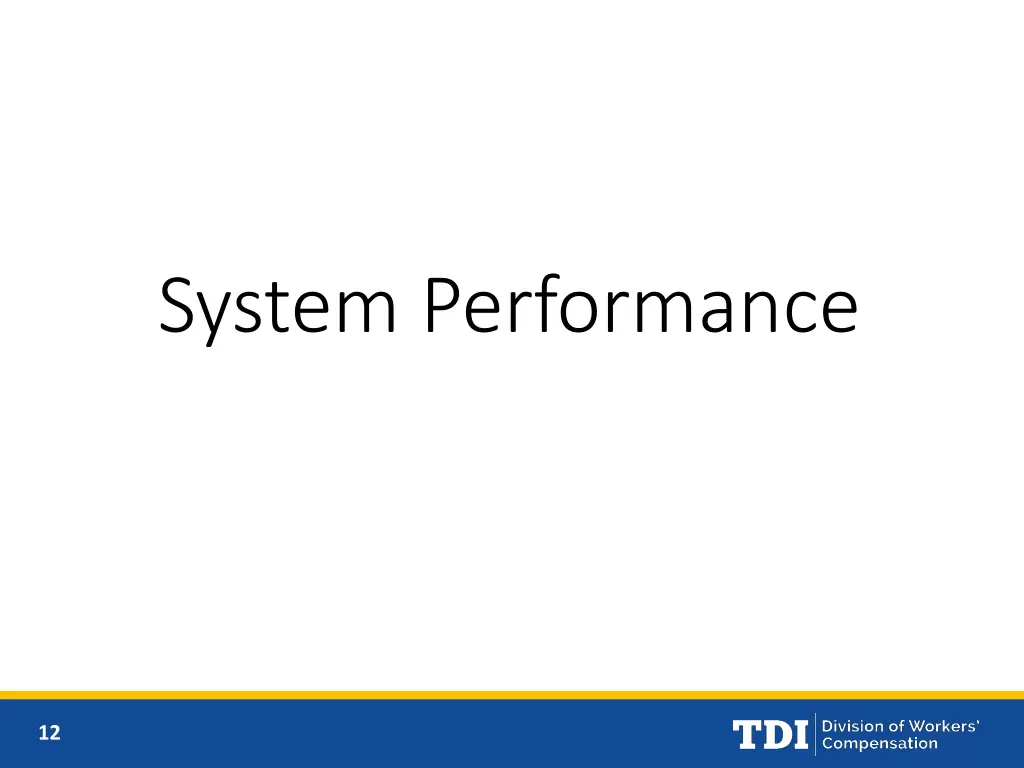 system performance