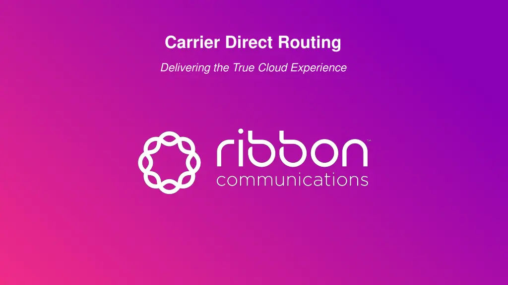 carrier direct routing