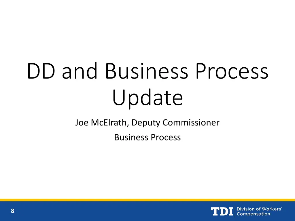 dd and business process update