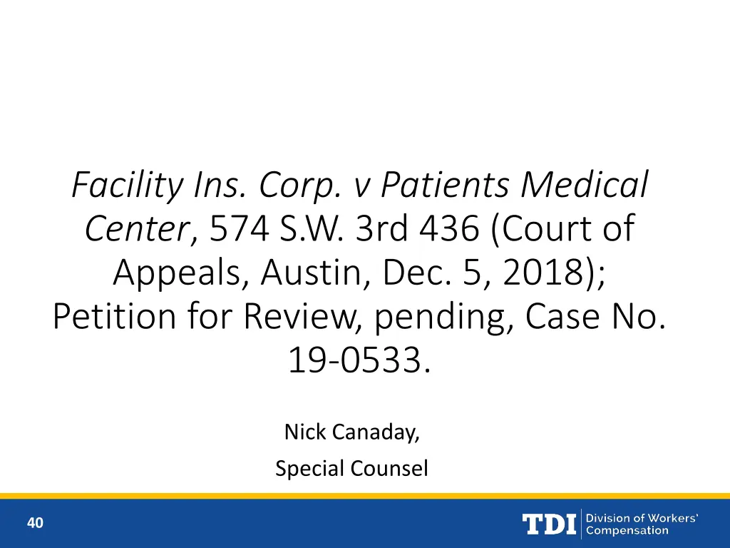 facility ins corp v patients medical center