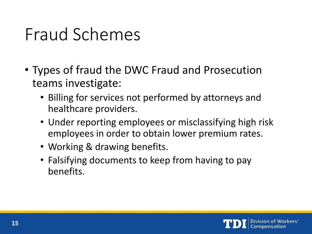 fraud schemes