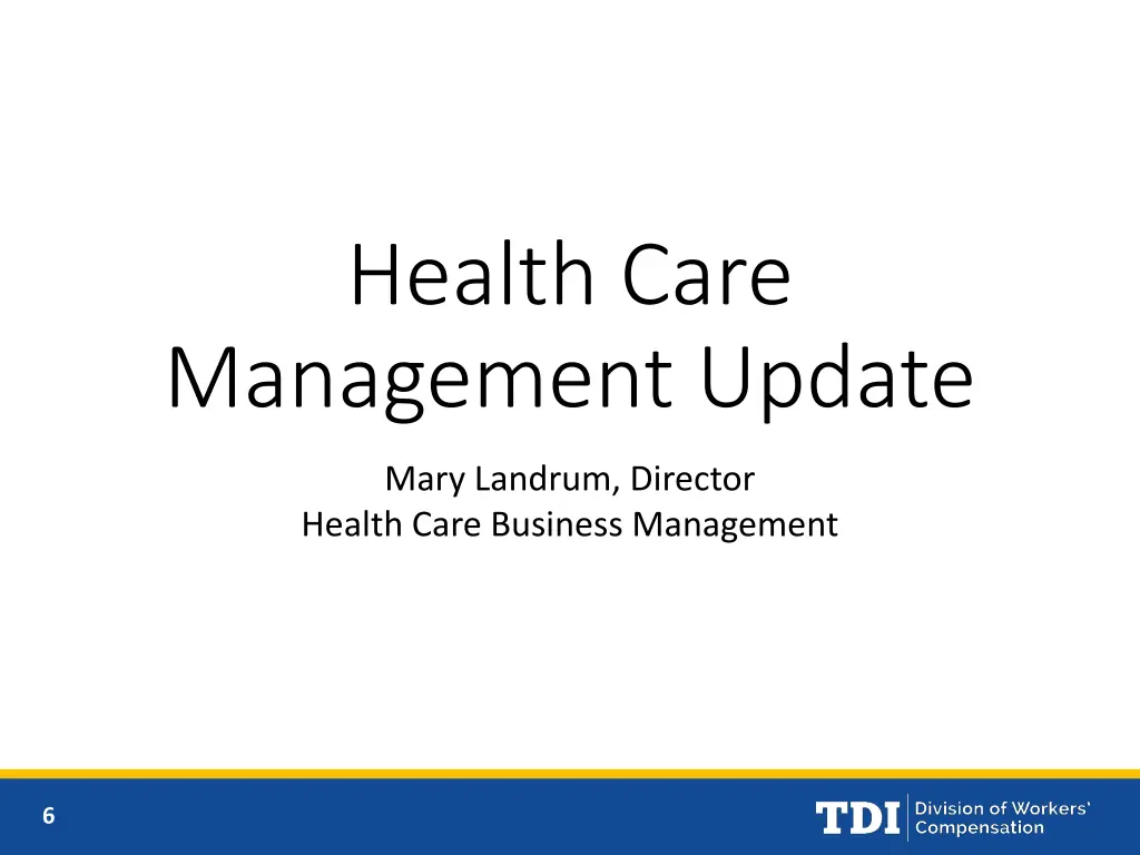 health care management update