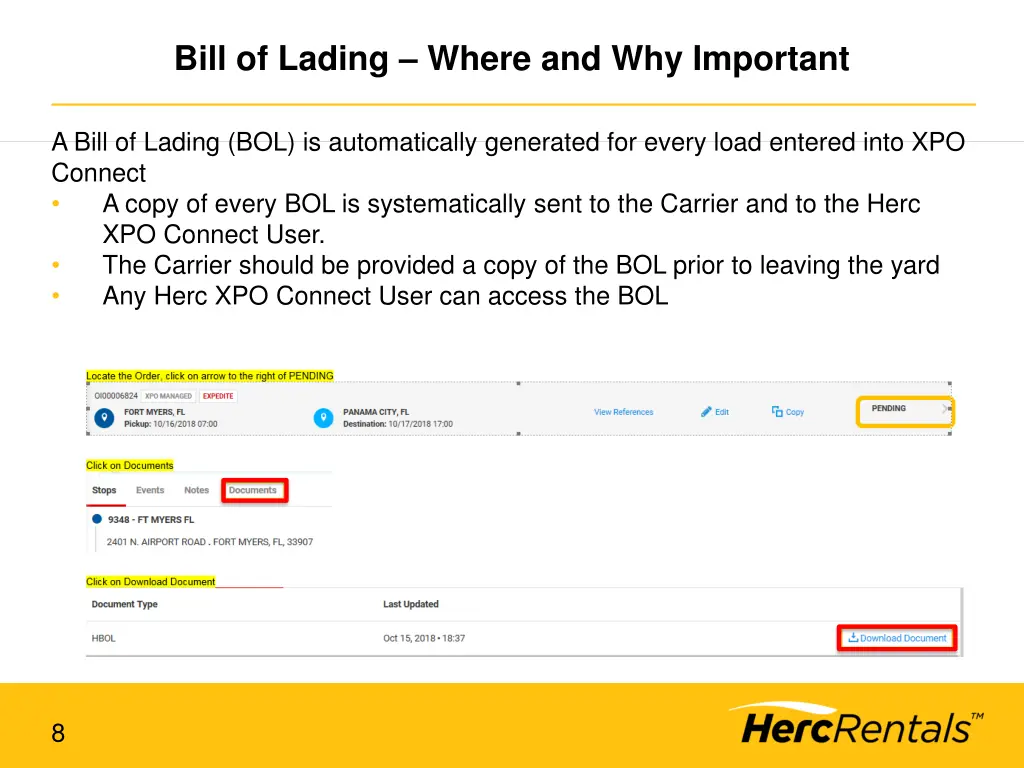 bill of lading where and why important