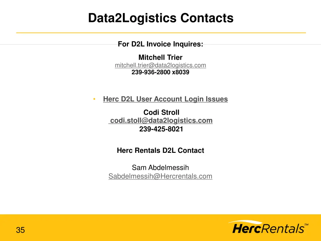 data2logistics contacts