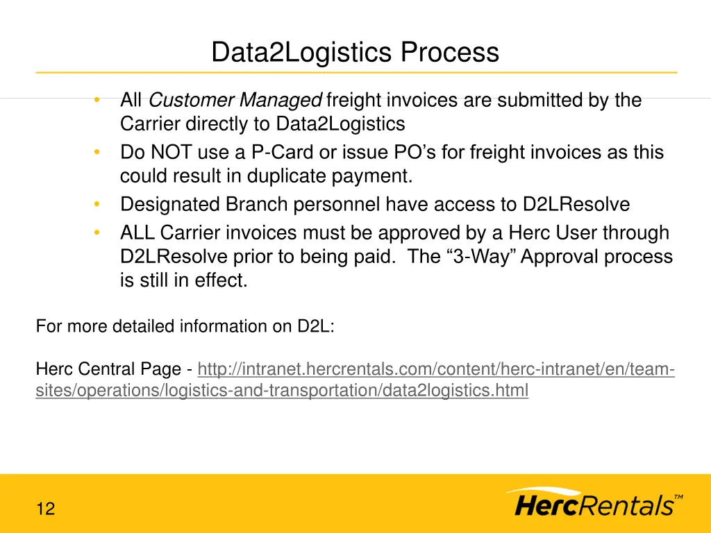 data2logistics process