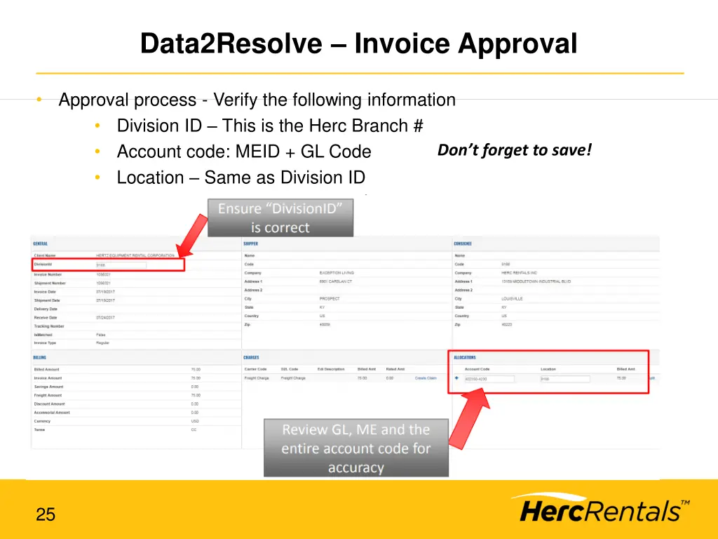 data2resolve invoice approval