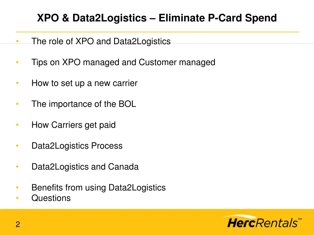 xpo data2logistics eliminate p card spend