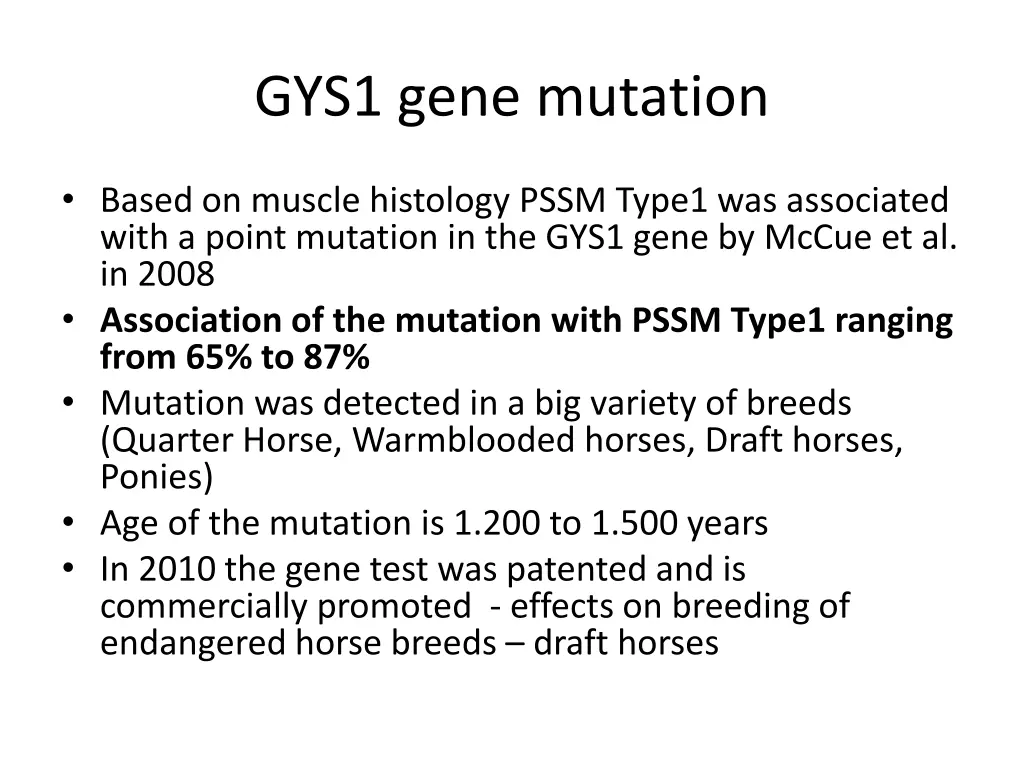 gys1 gene mutation