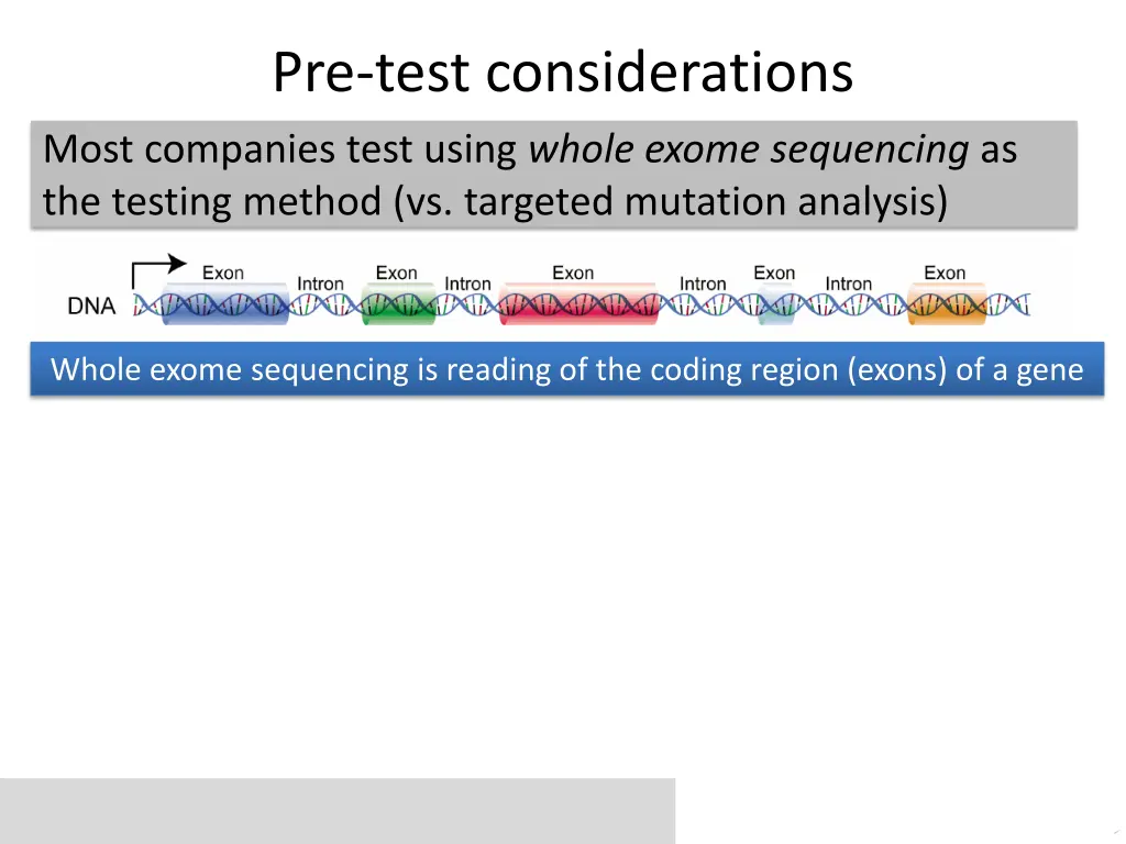 pre test considerations