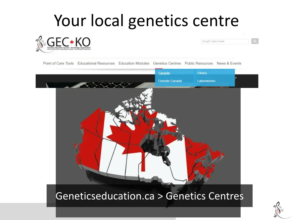 your local genetics centre