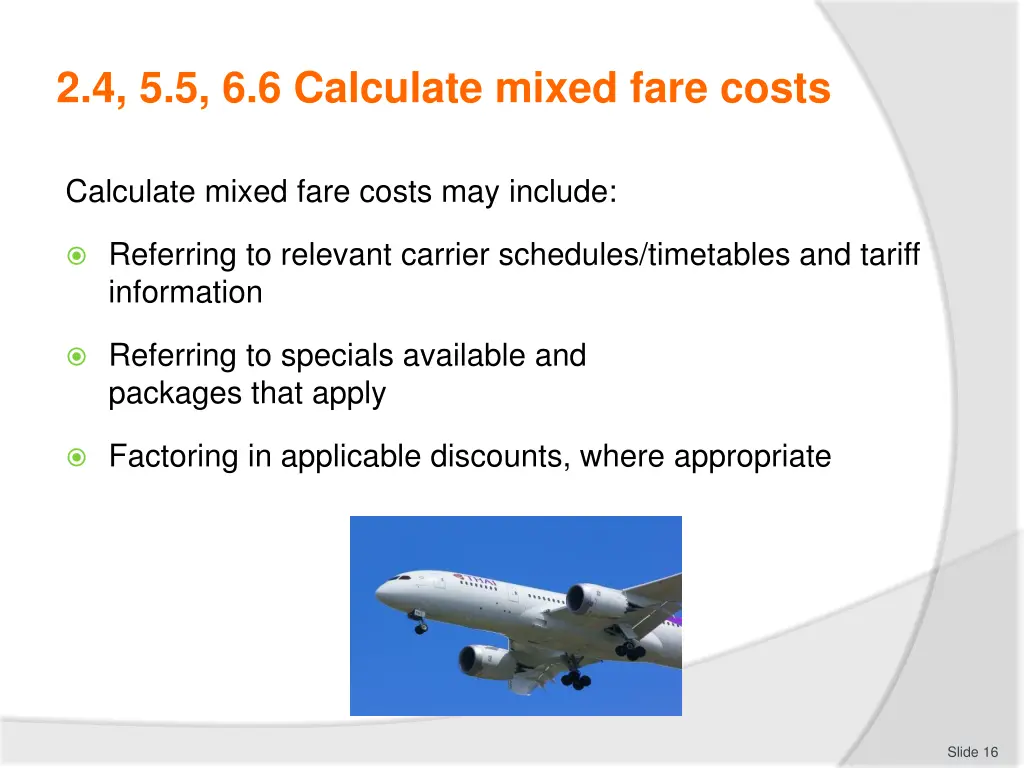 2 4 5 5 6 6 calculate mixed fare costs