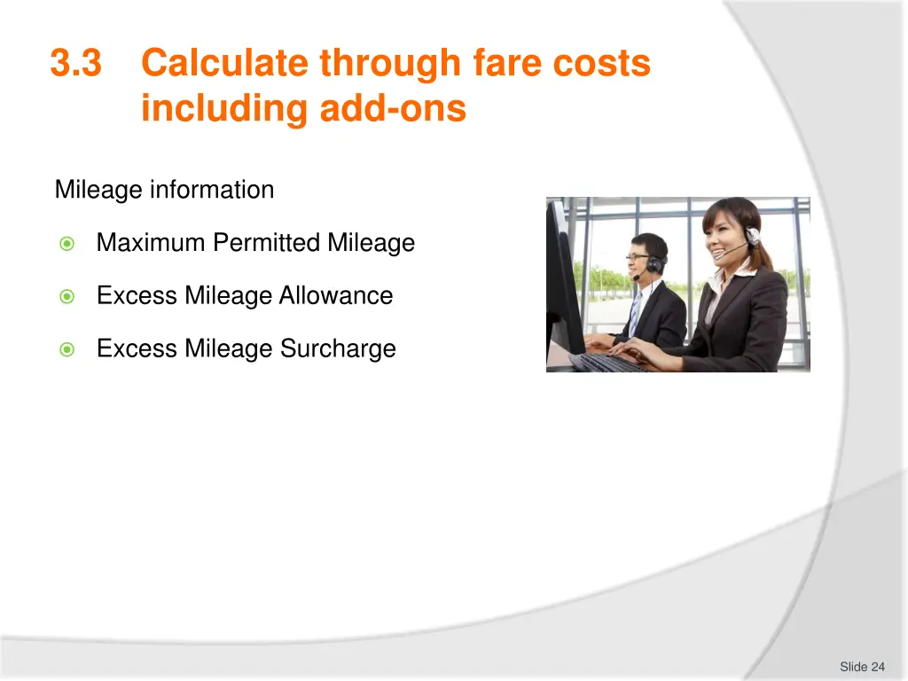 3 3 calculate through fare costs including add ons 1