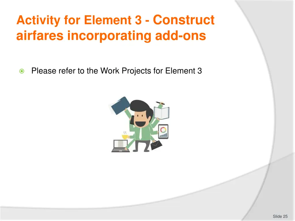 activity for element 3 construct airfares