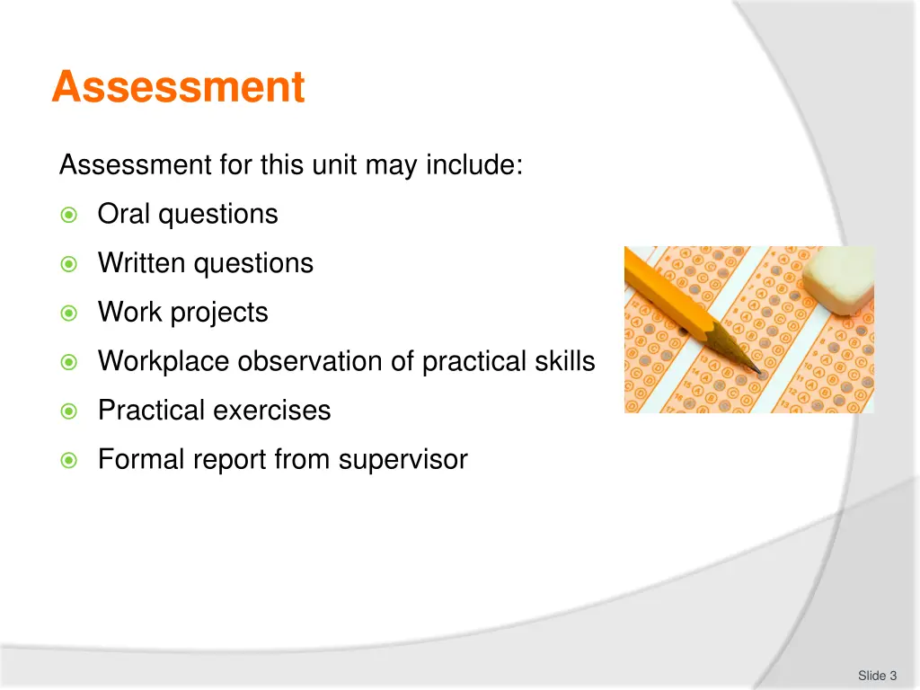 assessment