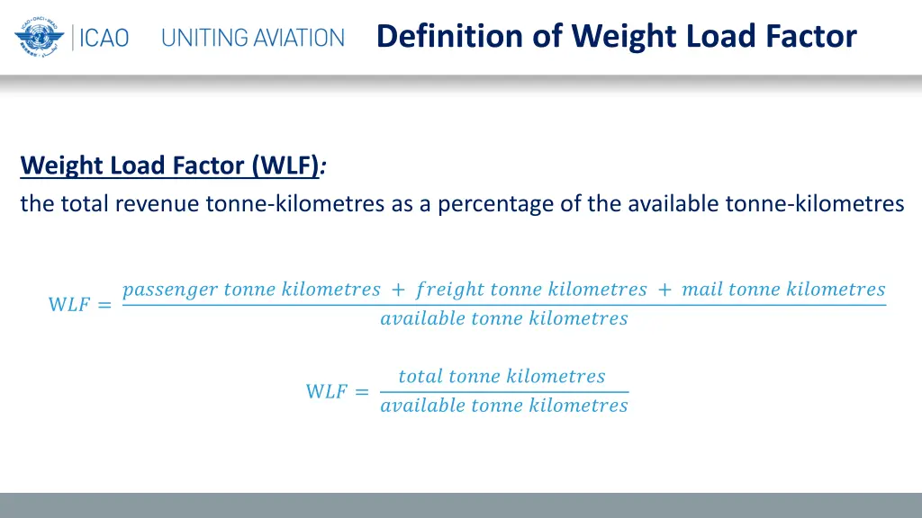 definition of weight load factor