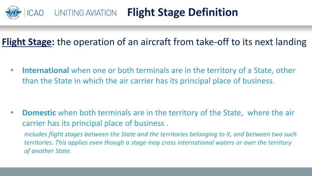 flight stage definition