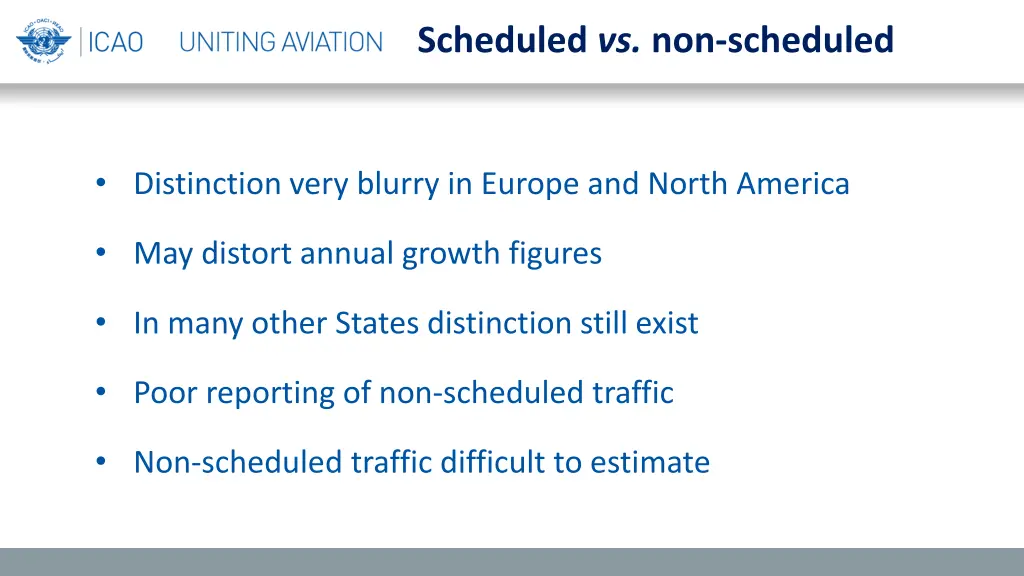 scheduled vs non scheduled