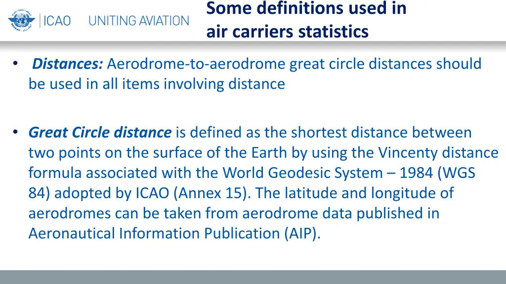 some definitions used in air carriers statistics 2