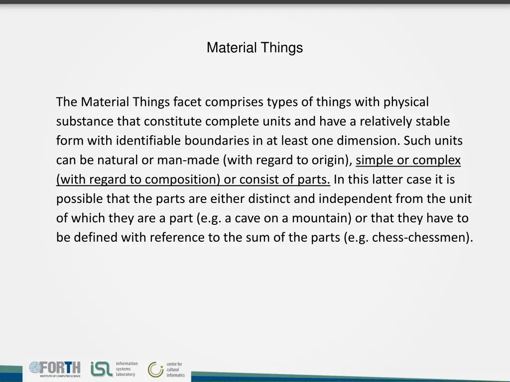 material things