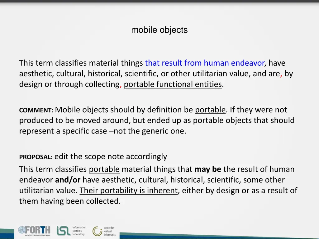 mobile objects