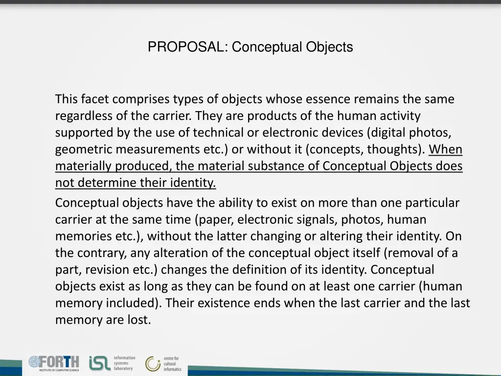 proposal conceptual objects