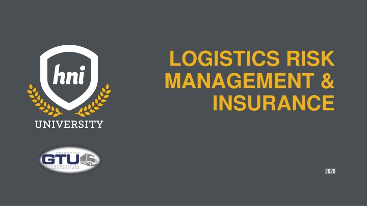 logistics risk management insurance