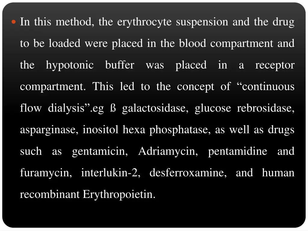 in this method the erythrocyte suspension