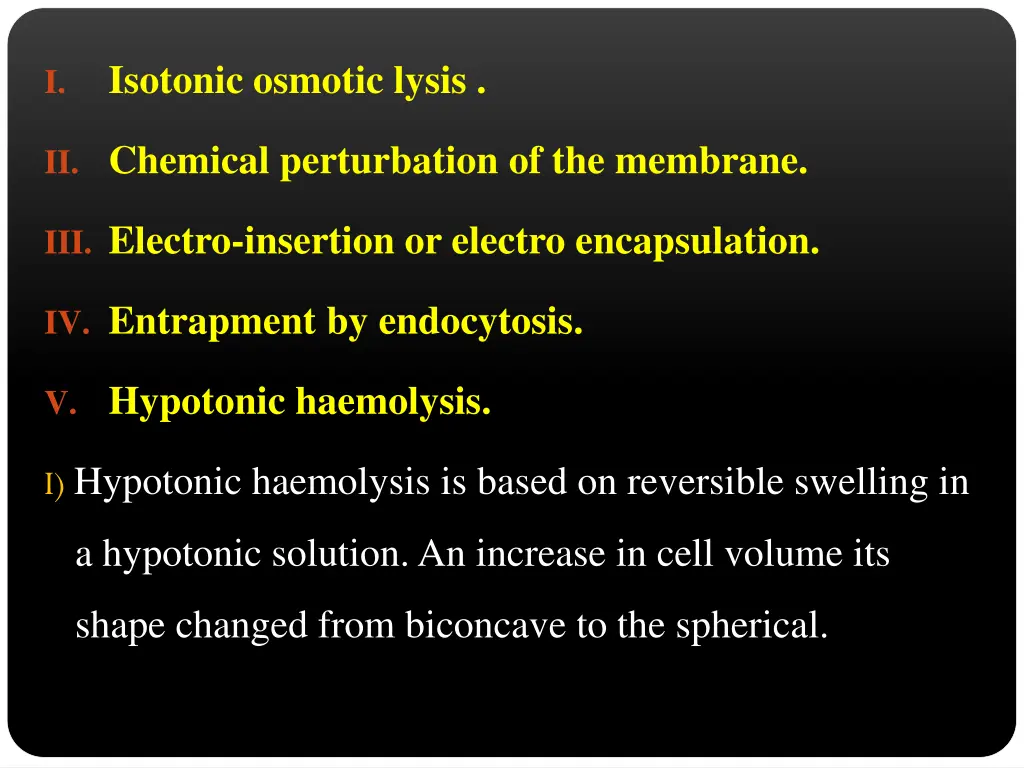 isotonic osmotic lysis