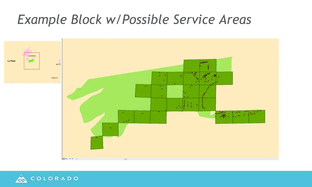 example block w possible service areas