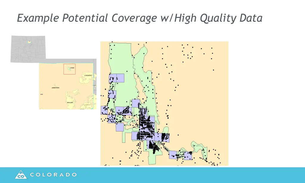 example potential coverage w high quality data