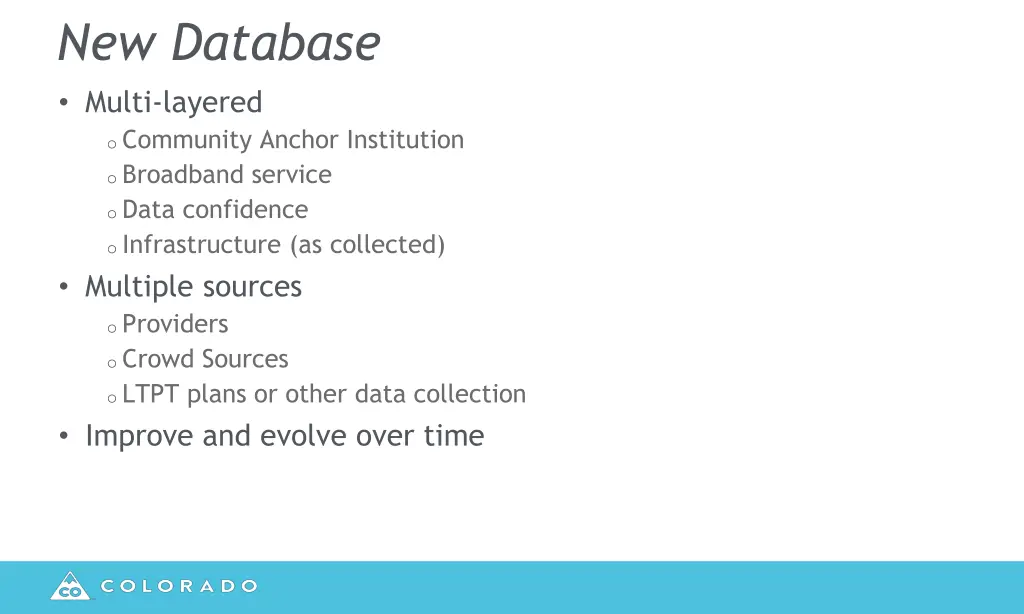 new database multi layered o community anchor