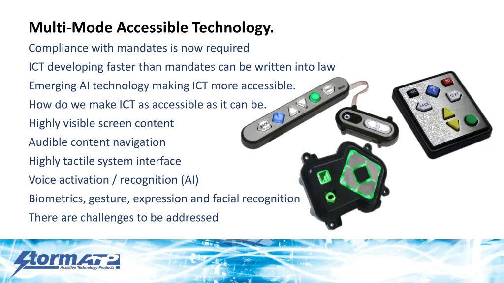 multi mode accessible technology compliance with